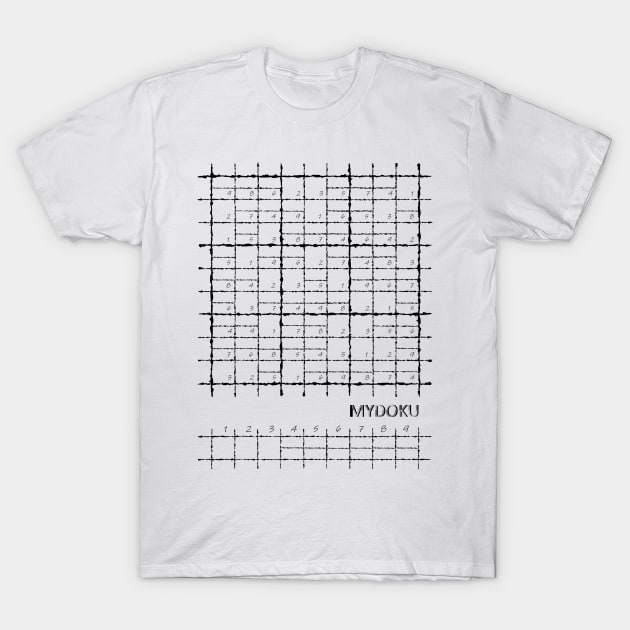 Mydoku_coloring # 001_H001_F: Sudoku, Sudoku coloring, logic, logic puzzle, holiday puzzle, fun, away from screen T-Shirt by Mydoku